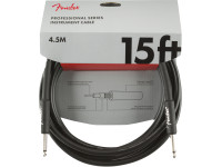 Fender Professional Series Instrument Cable, Straight/Straight, Preto 4.5M Fender Professional Series Instrument Cable, Straight/Straight, Preto 4.5M